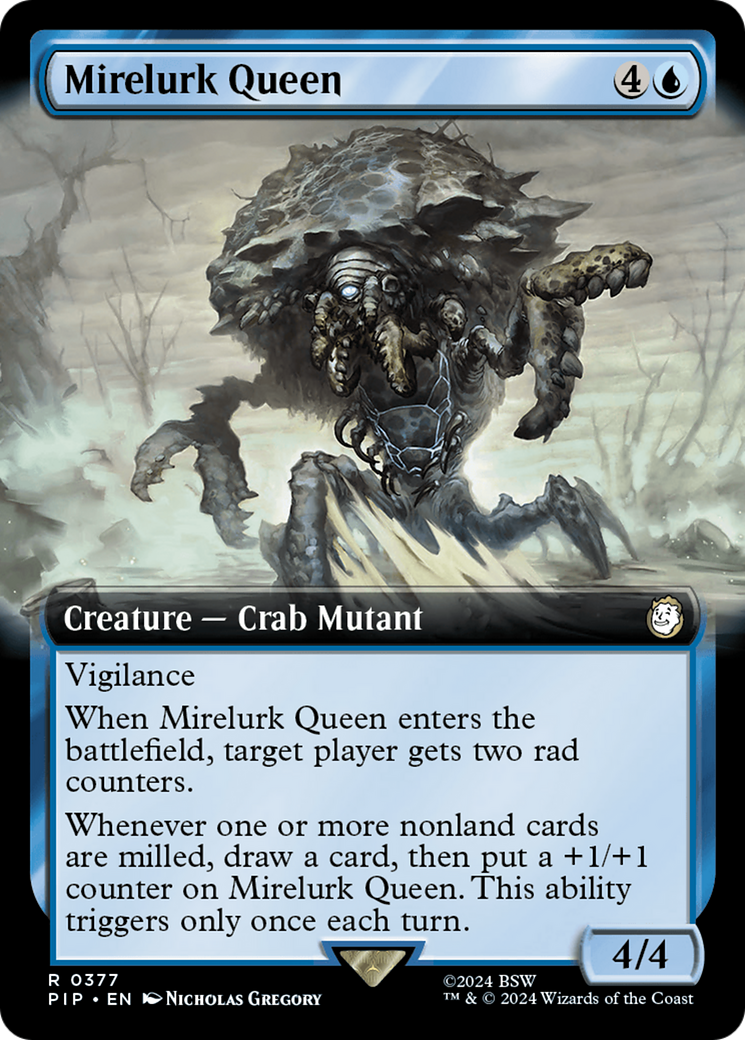 Mirelurk Queen (Extended Art) [Fallout] | Cards and Coasters CA