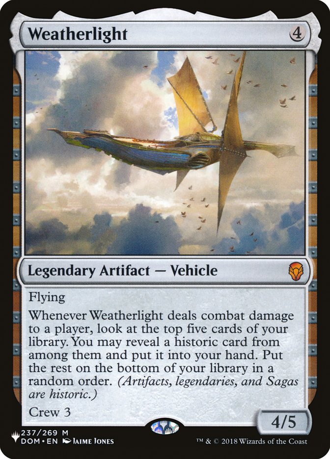 Weatherlight [The List] | Cards and Coasters CA