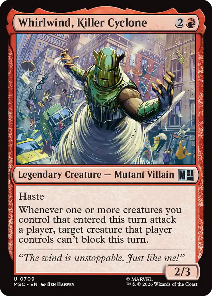 Whirlwind, Killer Cyclone [Marvel Super Heroes Commander] | Cards and Coasters CA