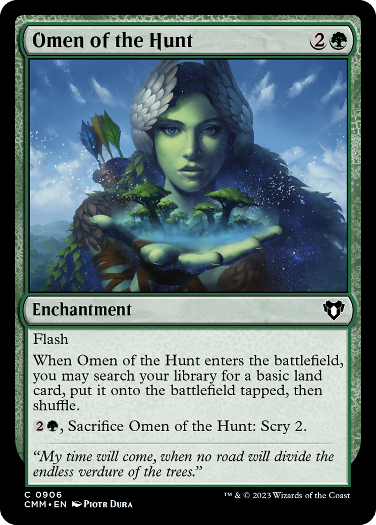 Omen of the Hunt [Commander Masters] | Cards and Coasters CA