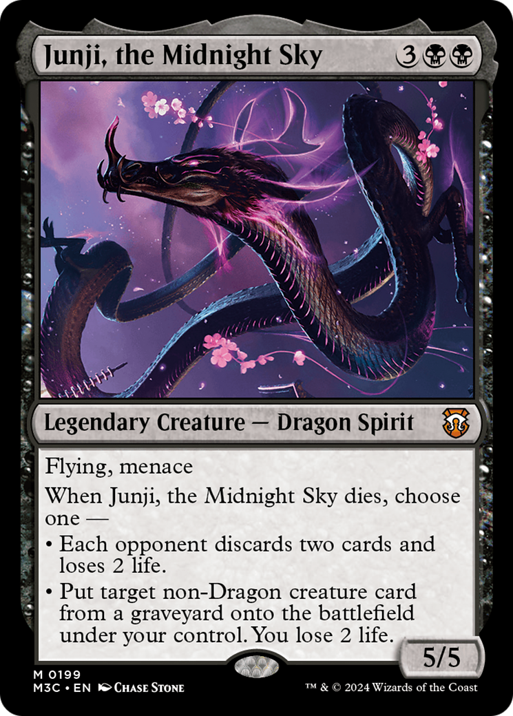 Junji, the Midnight Sky (Ripple Foil) [Modern Horizons 3 Commander] | Cards and Coasters CA