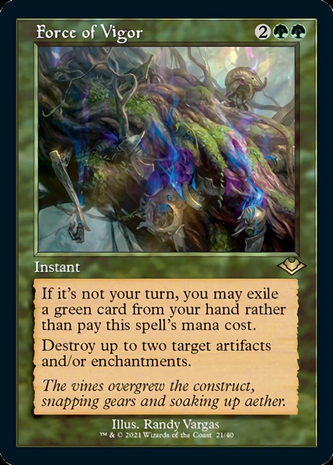 Force of Vigor (Retro) [Modern Horizons] | Cards and Coasters CA