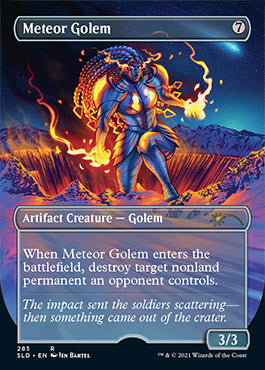 Meteor Golem (Borderless) [Secret Lair Drop Series] | Cards and Coasters CA