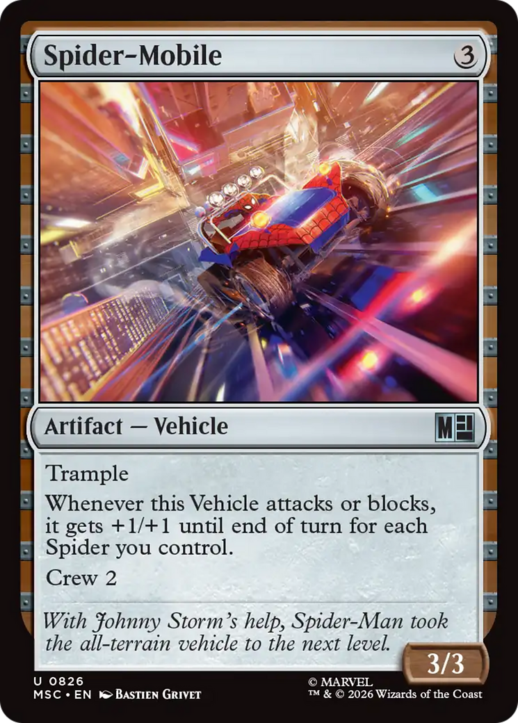 Spider-Mobile [Marvel Super Heroes Commander] | Cards and Coasters CA