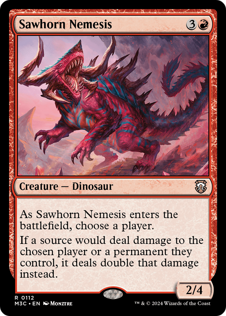 Sawhorn Nemesis [Modern Horizons 3 Commander] | Cards and Coasters CA