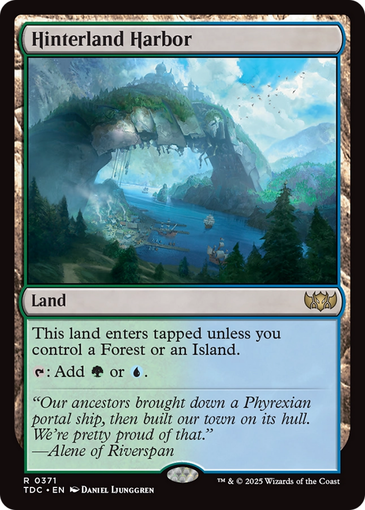 Hinterland Harbor [Tarkir: Dragonstorm Commander] | Cards and Coasters CA