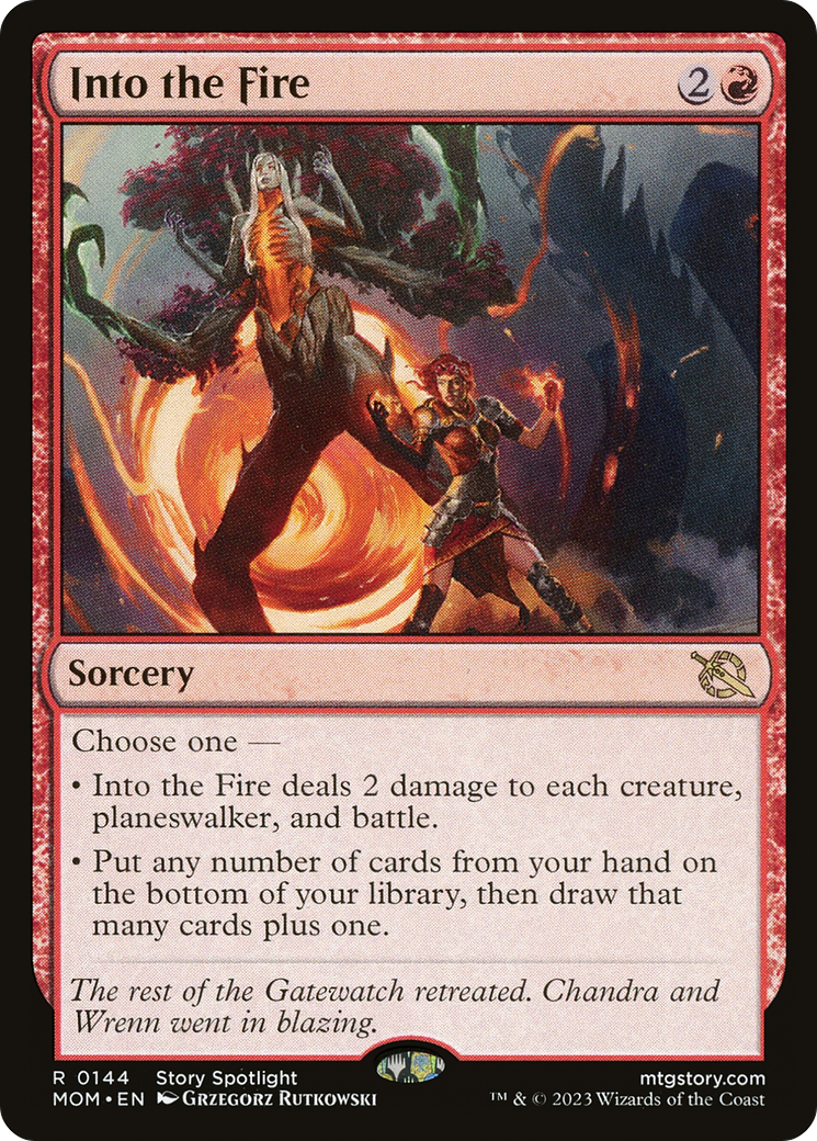 Into the Fire [March of the Machine] | Cards and Coasters CA