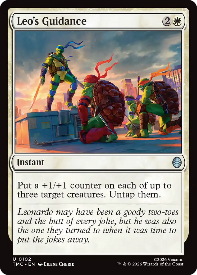 Leo's Guidance [Teenage Mutant Ninja Turtles Commander] | Cards and Coasters CA