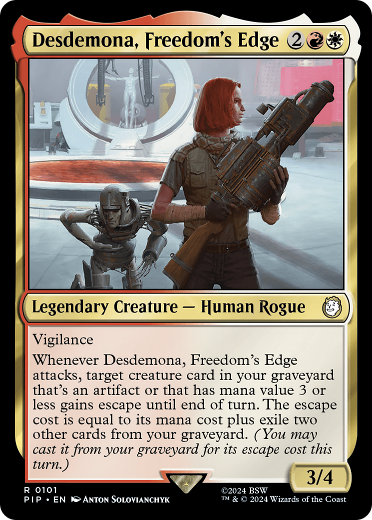 Desdemona, Freedom's Edge [Fallout] | Cards and Coasters CA