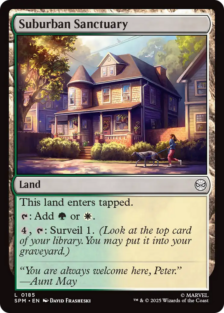Suburban Sanctuary [Marvel's Spider-Man] | Cards and Coasters CA