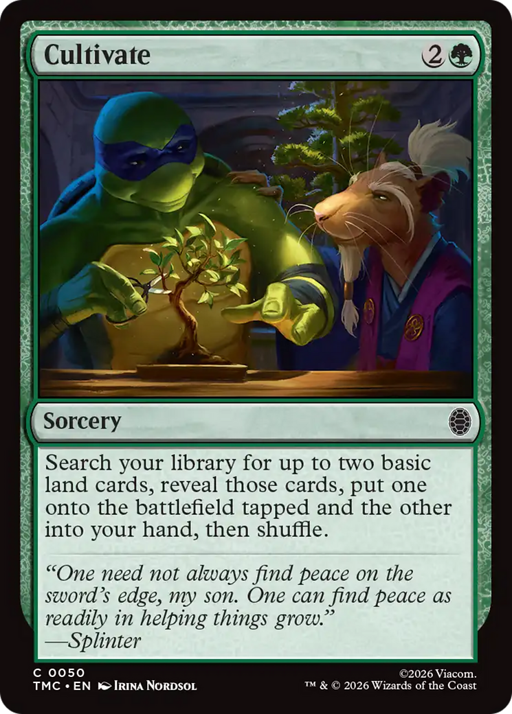 Cultivate [Teenage Mutant Ninja Turtles Commander] | Cards and Coasters CA