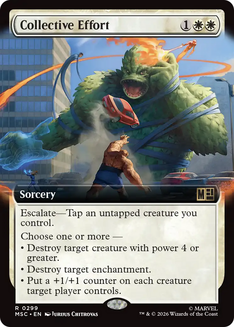Collective Effort (Extended Art) [Marvel Super Heroes Commander] | Cards and Coasters CA