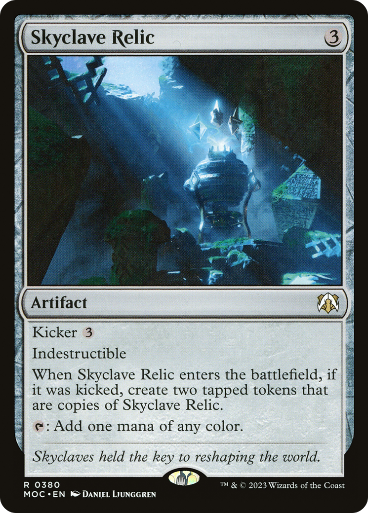 Skyclave Relic [March of the Machine Commander] | Cards and Coasters CA