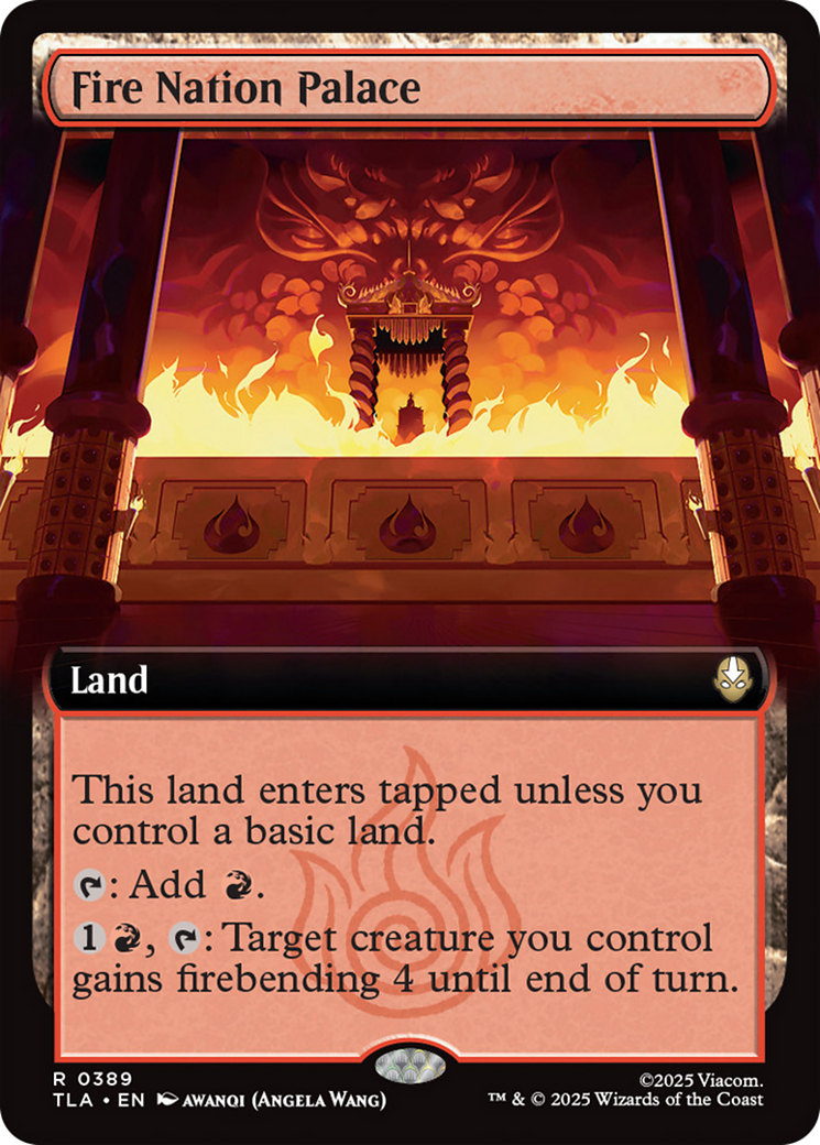 Fire Nation Palace (Extended Art) [Avatar: The Last Airbender] | Cards and Coasters CA
