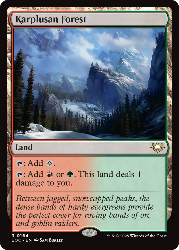 Karplusan Forest [Edge of Eternities Commander] | Cards and Coasters CA