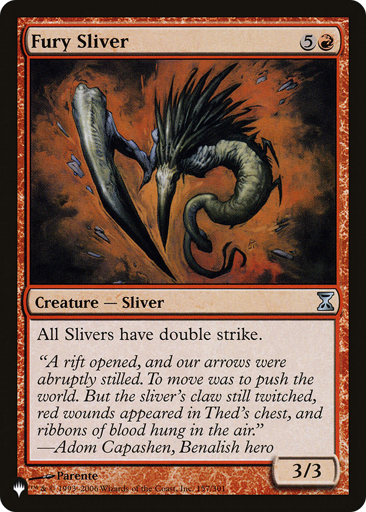 Fury Sliver [The List Reprints] | Cards and Coasters CA