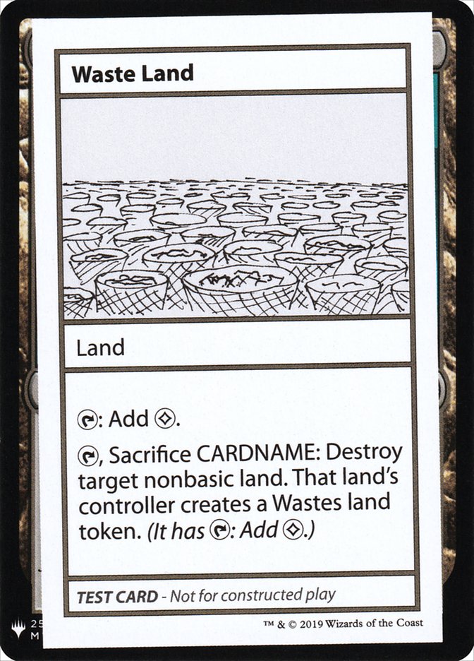 Waste Land [Mystery Booster Playtest Cards] | Cards and Coasters CA