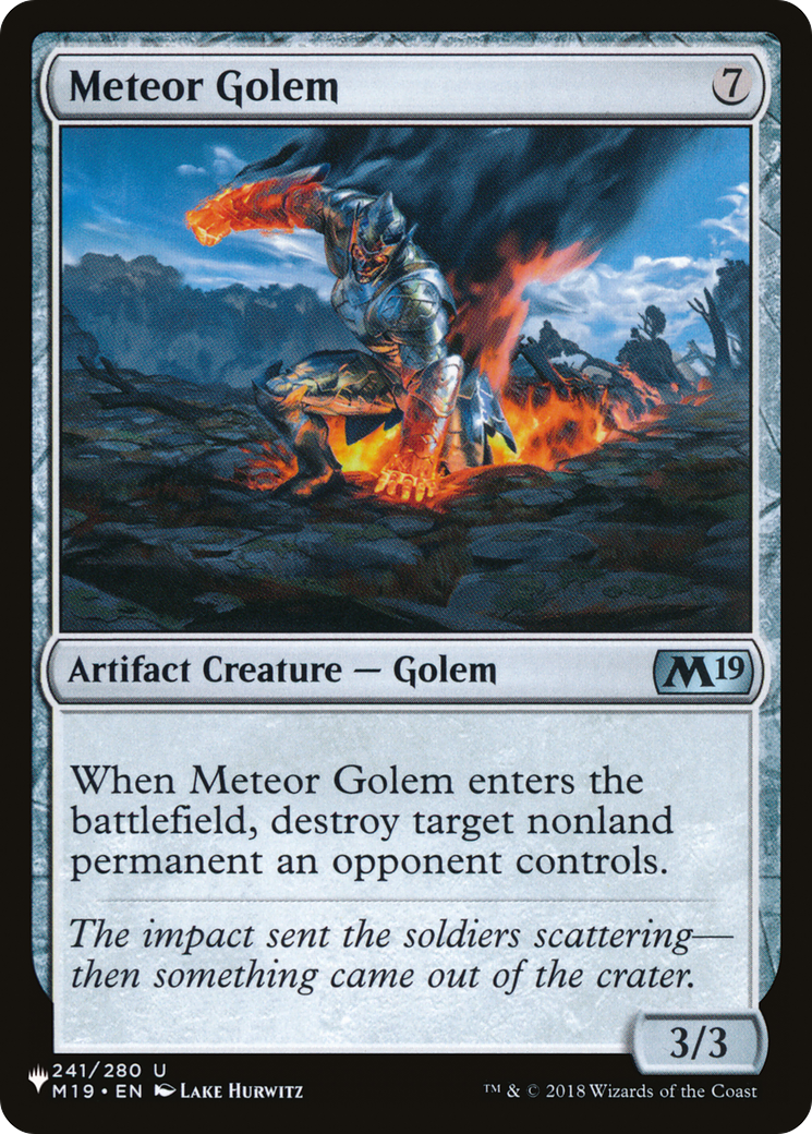 Meteor Golem [Secret Lair: From Cute to Brute] | Cards and Coasters CA