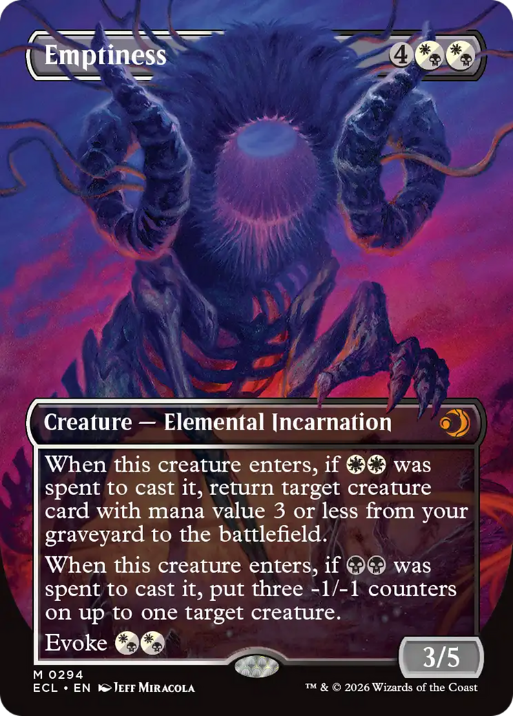 Emptiness (Borderless) [Lorwyn Eclipsed] | Cards and Coasters CA