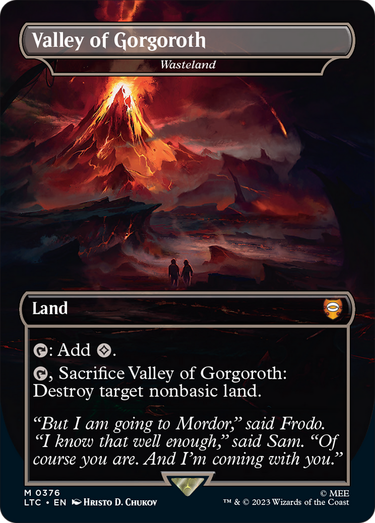 Wasteland - Valley of Gorgoroth [The Lord of the Rings: Tales of Middle-Earth Commander] | Cards and Coasters CA