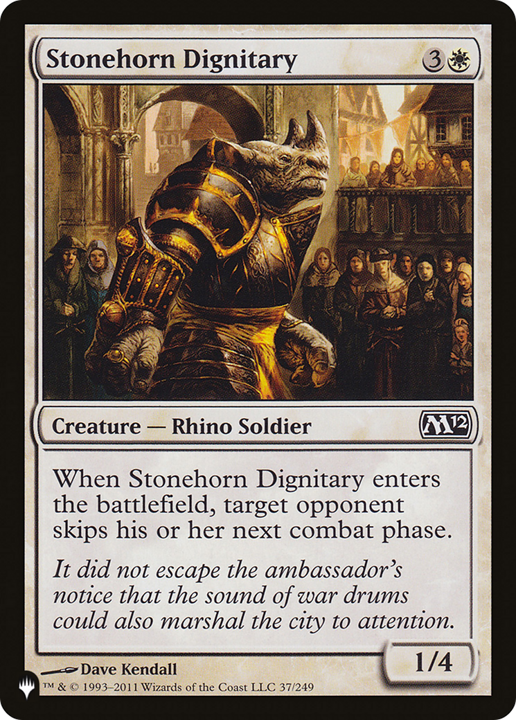 Stonehorn Dignitary [The List] | Cards and Coasters CA