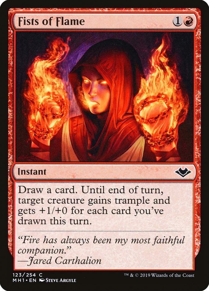 Fists of Flame [Modern Horizons] | Cards and Coasters CA