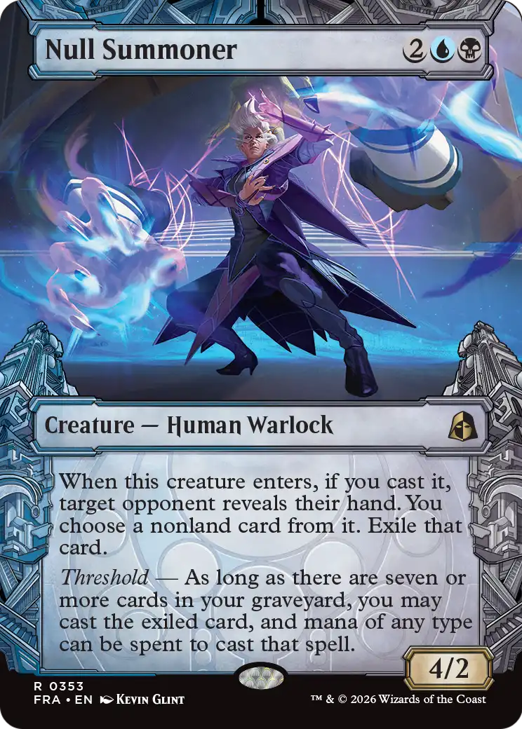 Null Summoner (Showcase) [Reality Fracture] | Cards and Coasters CA