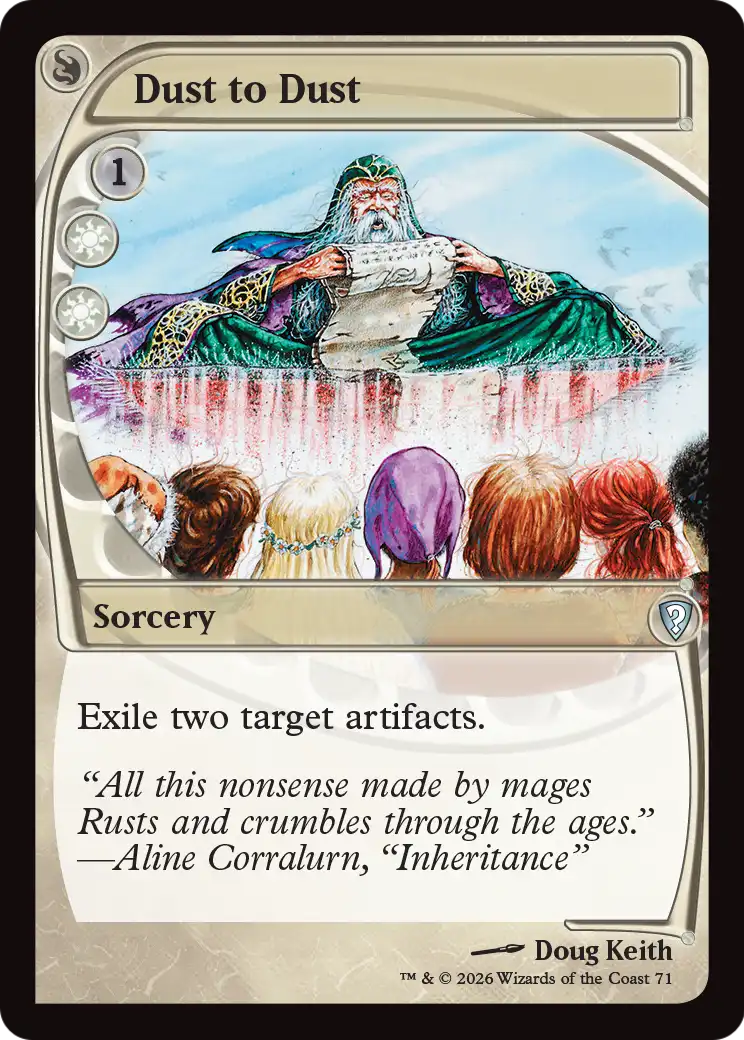 Dust to Dust (Future Sight) [Mystery Booster: Commander Edition] | Cards and Coasters CA