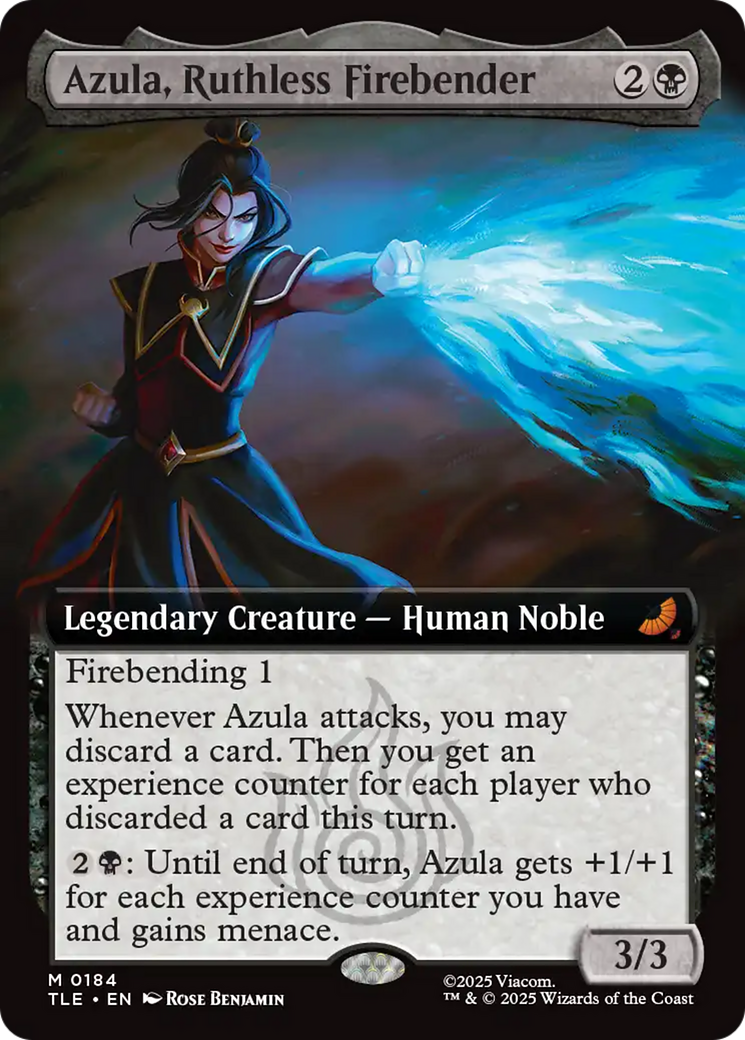 Azula, Ruthless Firebender (Extended Art) [Avatar: The Last Airbender: Eternal-Legal] | Cards and Coasters CA