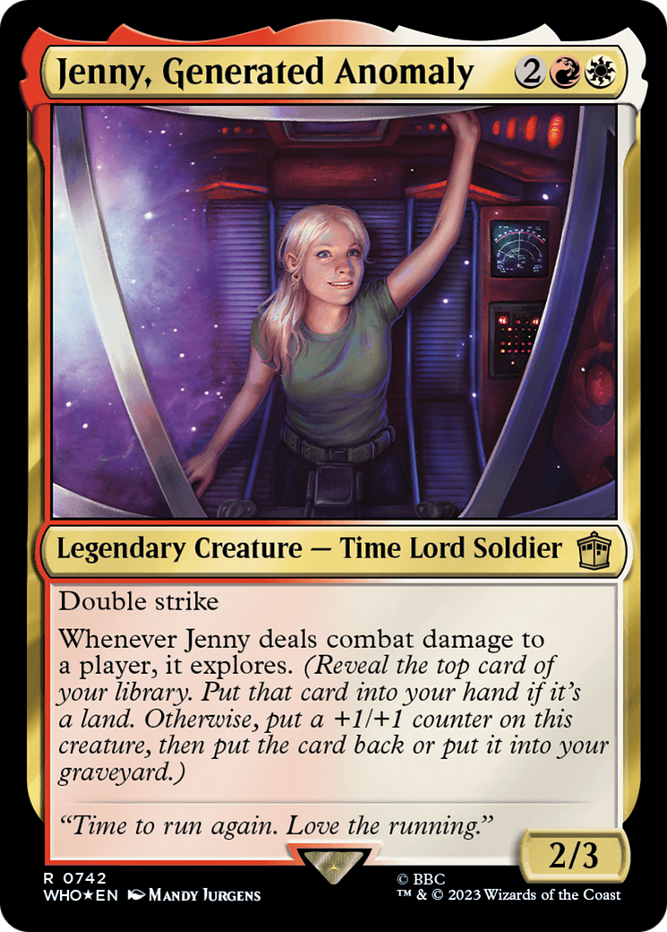 Jenny, Generated Anomaly (Surge Foil) [Doctor Who] | Cards and Coasters CA