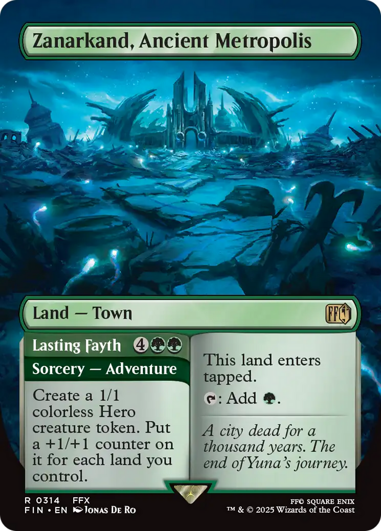 Zanarkand, Ancient Metropolis (Borderless) [FINAL FANTASY] | Cards and Coasters CA