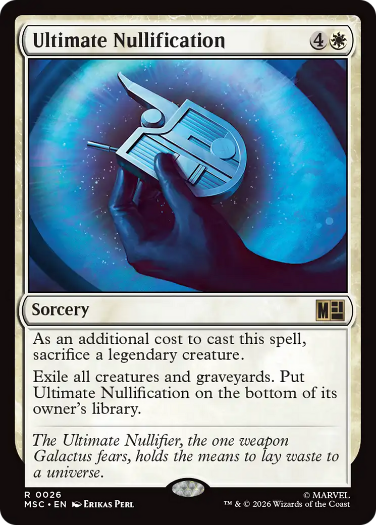 Ultimate Nullification (Surge Foil) [Marvel Super Heroes Commander] | Cards and Coasters CA