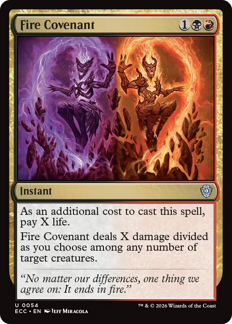 Fire Covenant [Lorwyn Eclipsed Commander] | Cards and Coasters CA