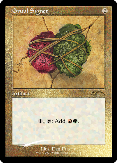 Gruul Signet (Retro) (Foil Etched) [Secret Lair Drop Series] | Cards and Coasters CA
