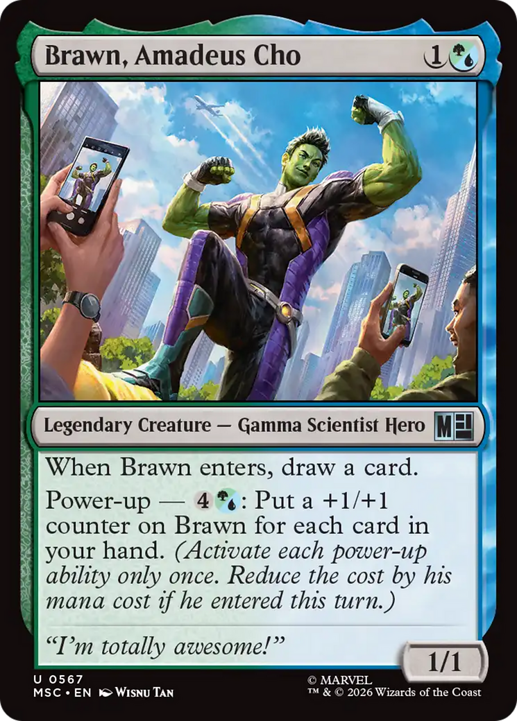 Brawn, Amadeus Cho [Marvel Super Heroes] | Cards and Coasters CA