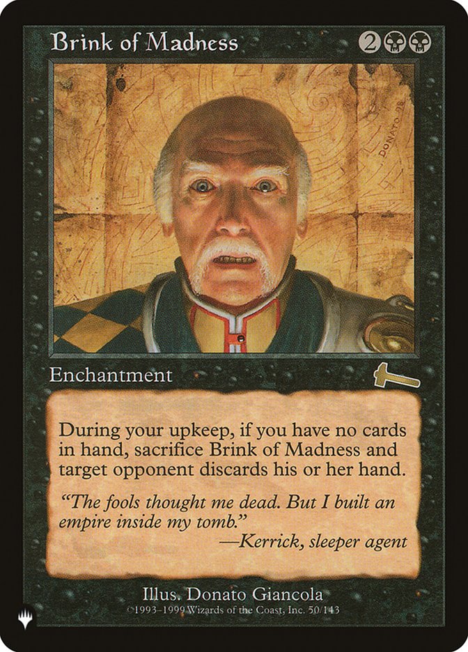 Brink of Madness [The List] | Cards and Coasters CA