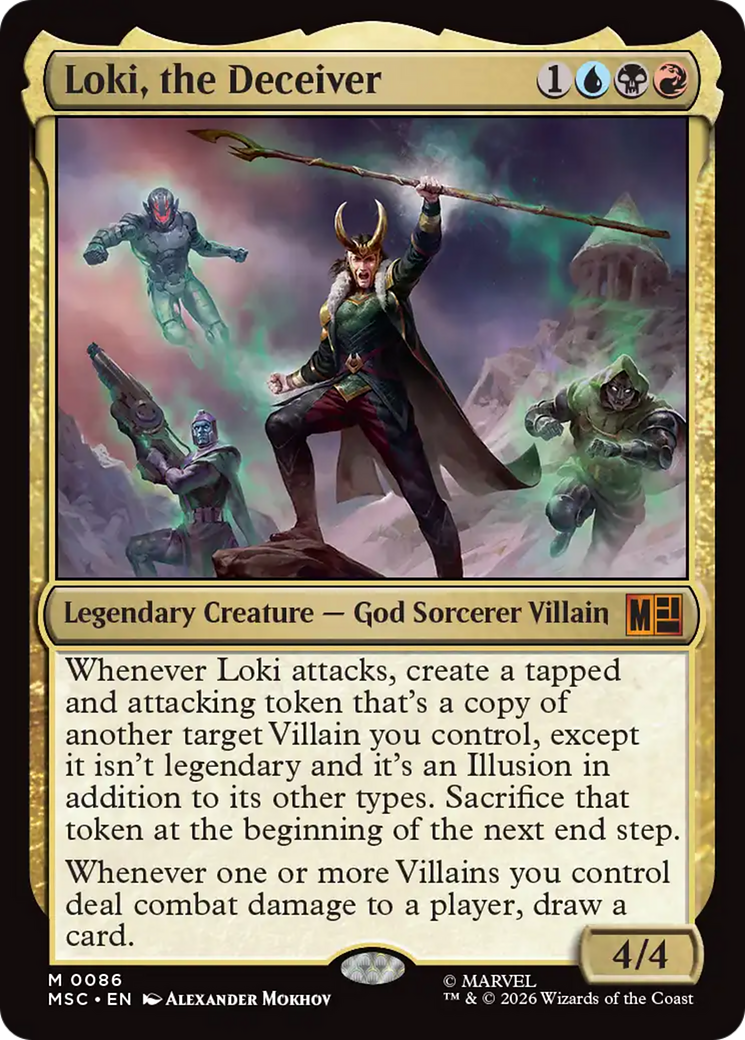 Loki, the Deceiver [Marvel Super Heroes Commander] | Cards and Coasters CA