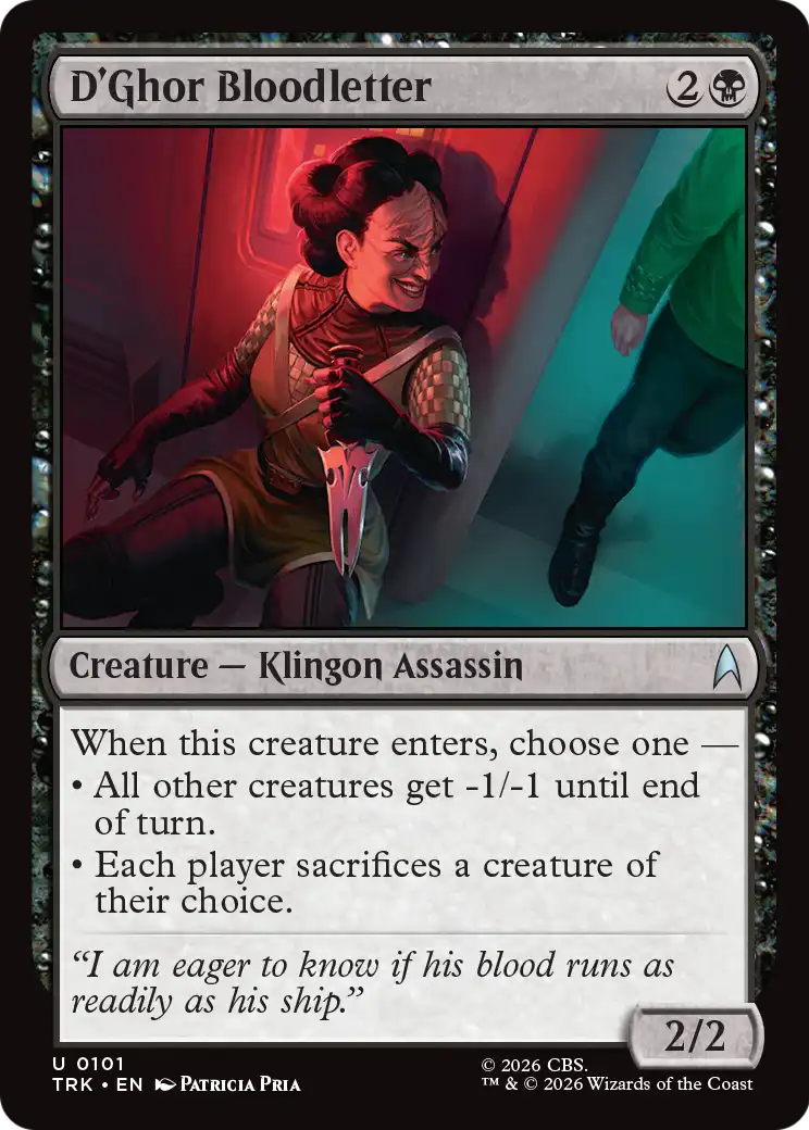 D'Ghor Bloodletter [Star Trek] | Cards and Coasters CA