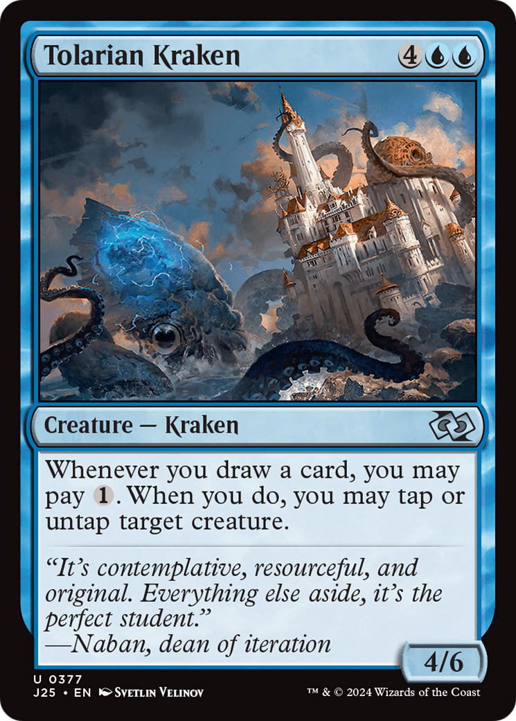 Tolarian Kraken [Foundations Jumpstart] | Cards and Coasters CA