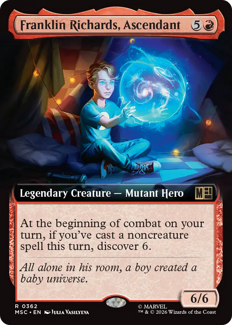 Franklin Richards, Ascendant (Extended Art) [Marvel Super Heroes Commander] | Cards and Coasters CA