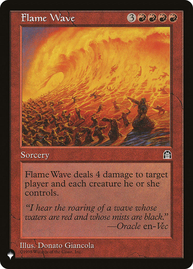 Flame Wave [The List] | Cards and Coasters CA