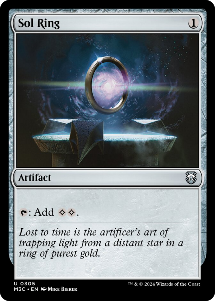 Sol Ring (Ripple Foil) [Modern Horizons 3 Commander] | Cards and Coasters CA