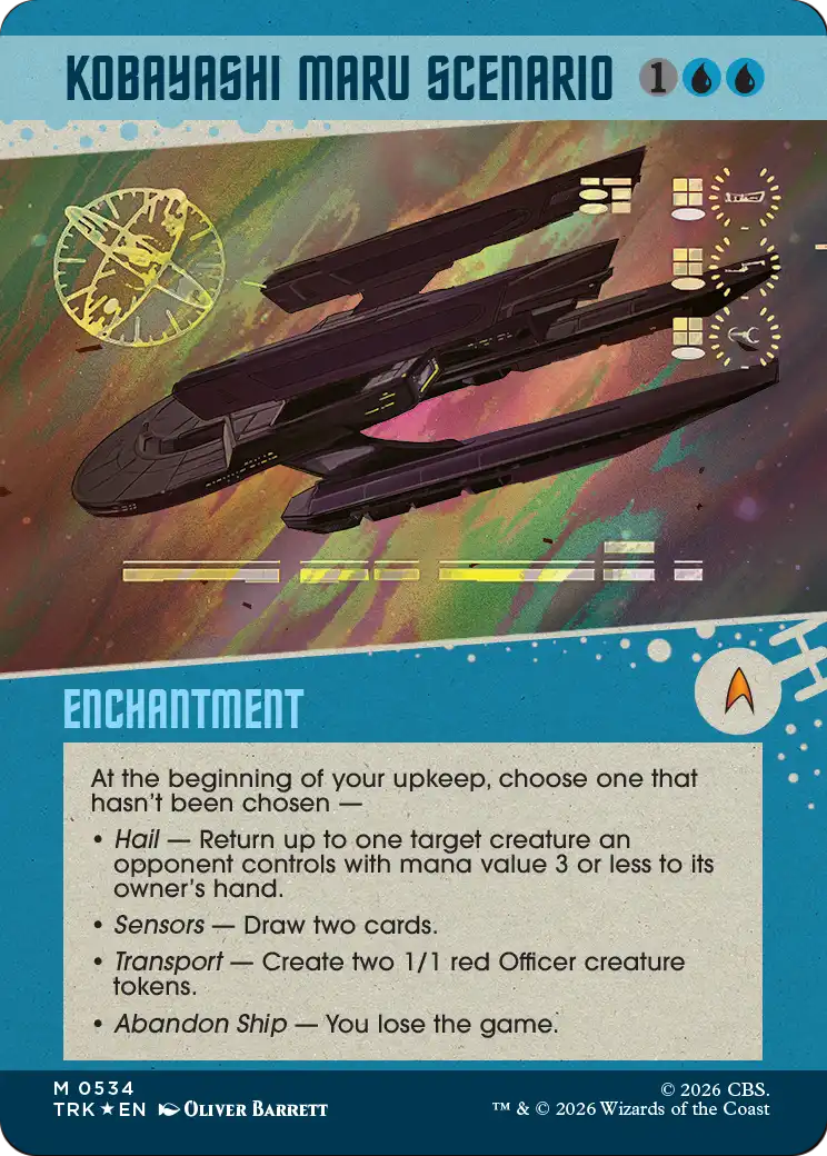 Kobayashi Maru Scenario (Showcase) (Surge Foil) [Star Trek] | Cards and Coasters CA