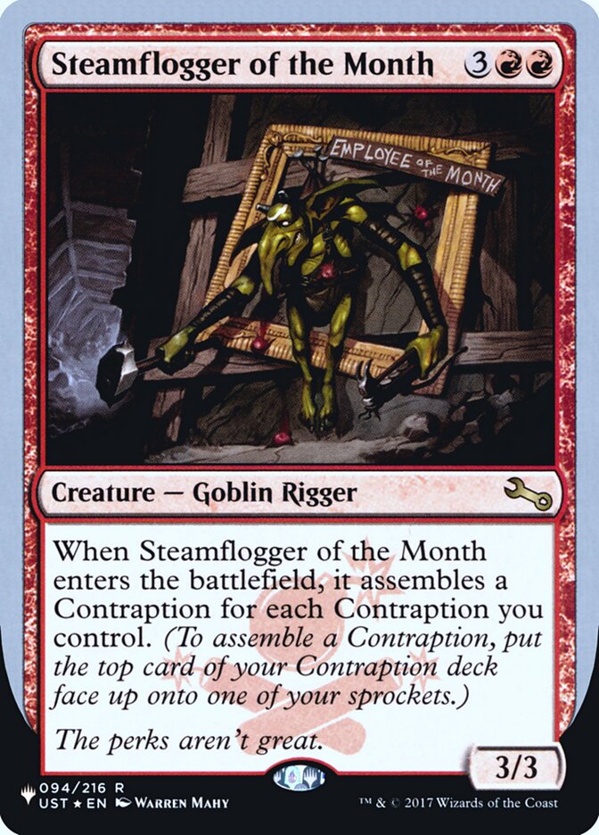 Steamflogger of the Month (Unfinity Foil Edition) [The List] | Cards and Coasters CA