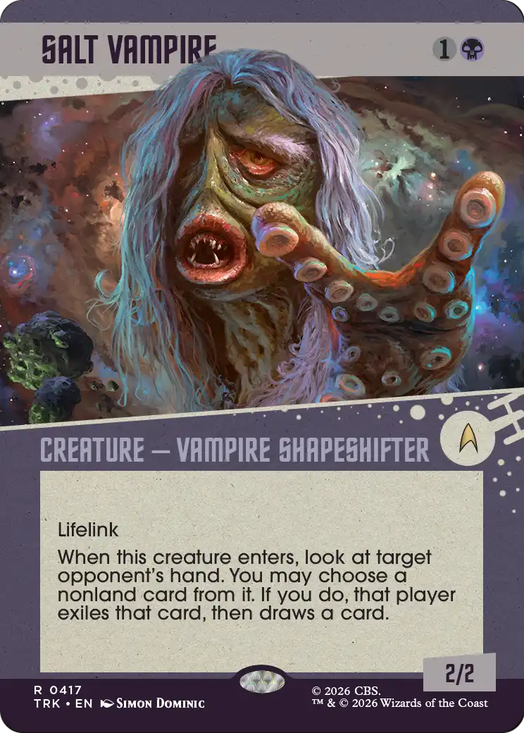 Salt Vampire (Showcase) [Star Trek] | Cards and Coasters CA
