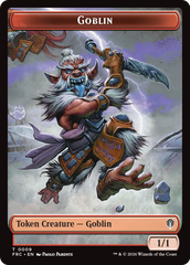 Zombie Army // Goblin Double-Sided Token [Reality Fracture Commander Tokens] | Cards and Coasters CA