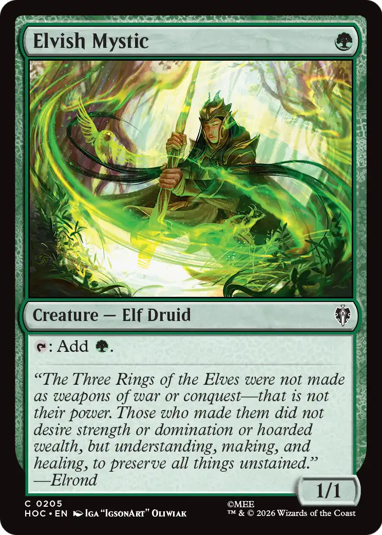 Elvish Mystic [The Hobbit: Eternal-Legal] | Cards and Coasters CA