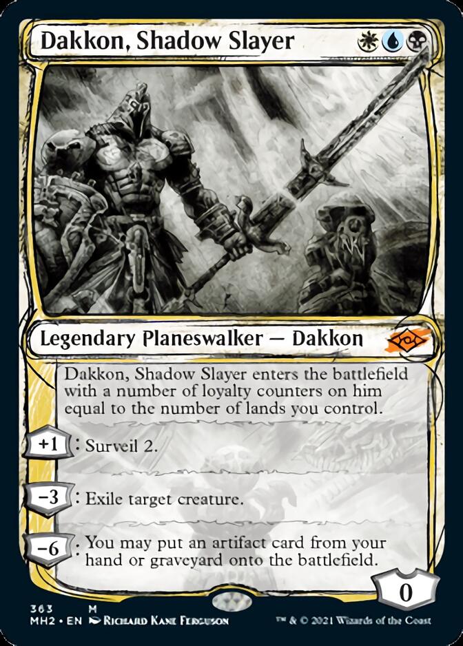 Dakkon, Shadow Slayer (Sketch) [Modern Horizons 2] | Cards and Coasters CA