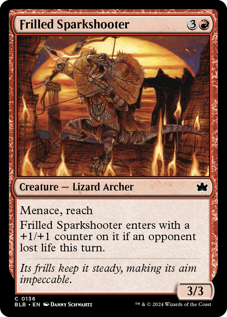 Frilled Sparkshooter [Bloomburrow] | Cards and Coasters CA