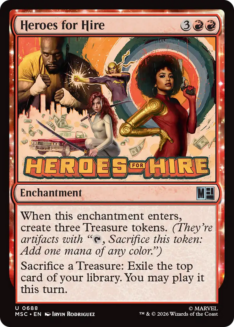Heroes for Hire [Marvel Super Heroes Commander] | Cards and Coasters CA